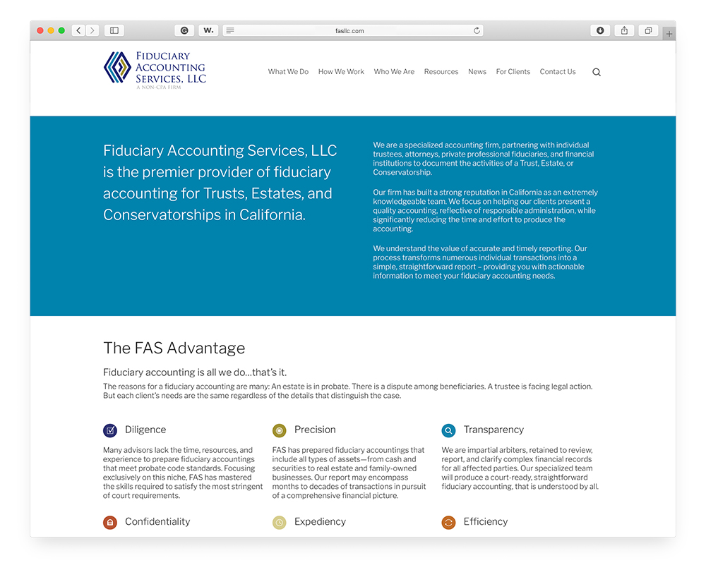 Fiduciary Accounting Services, LLC - New Home Page